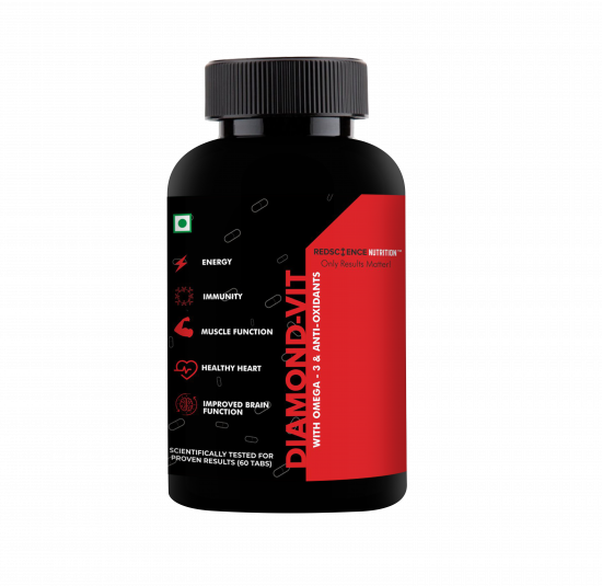 Redscience Nutrition DIAMOND-VIT Multivitamins With Vegetarian OMEGA-3 ...